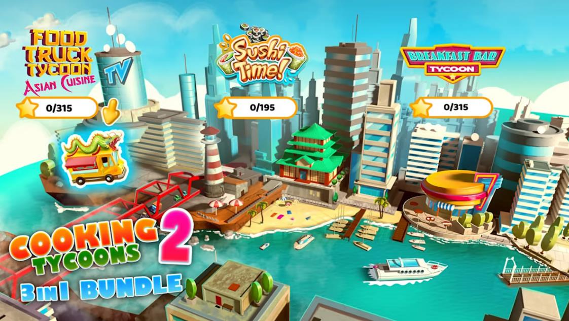 烹饪大亨2三合一 Cooking Tycoons - 3 in 1 Bundle_2