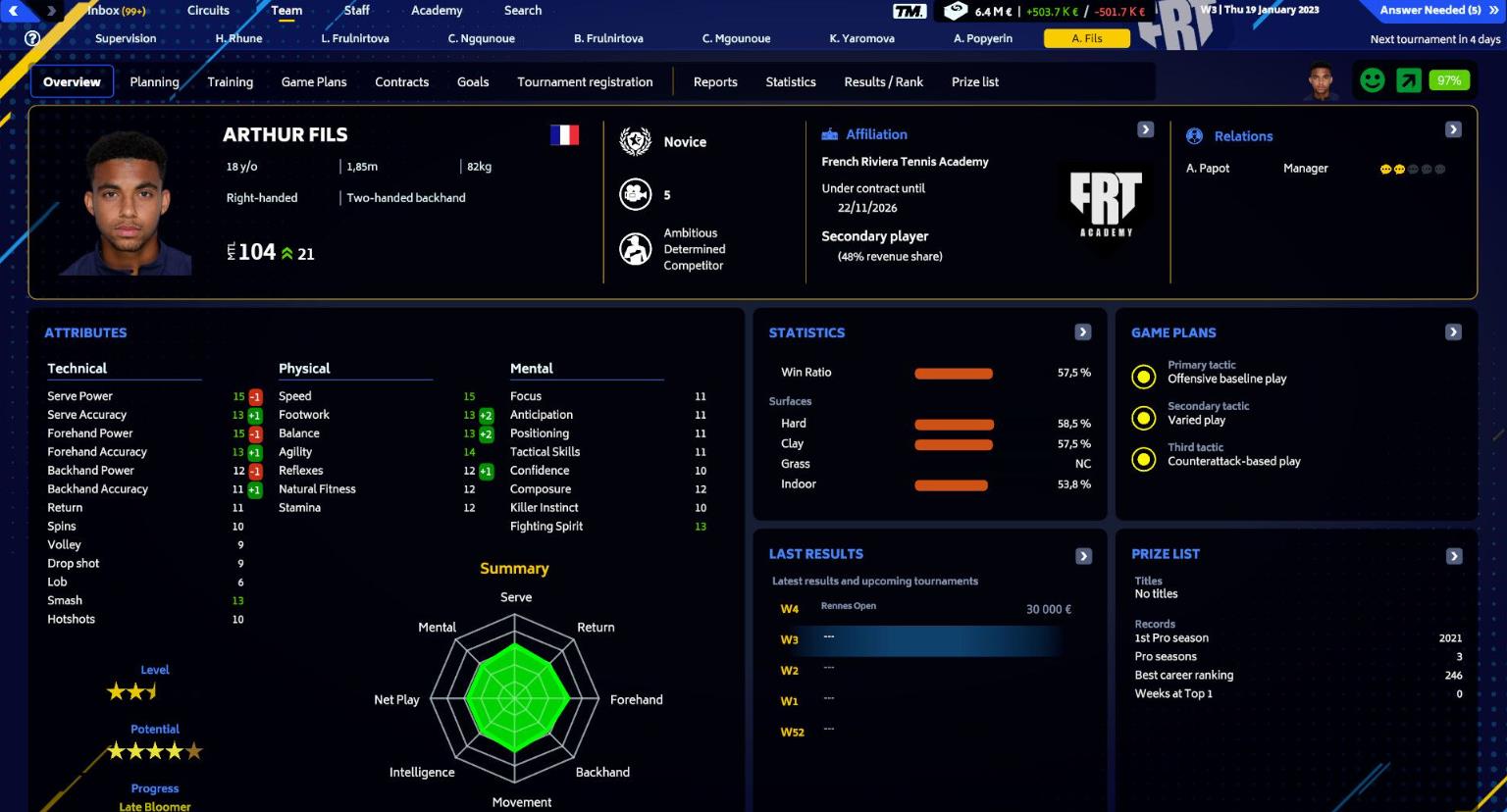 网球经理2023（Tennis Manager 2023）_0