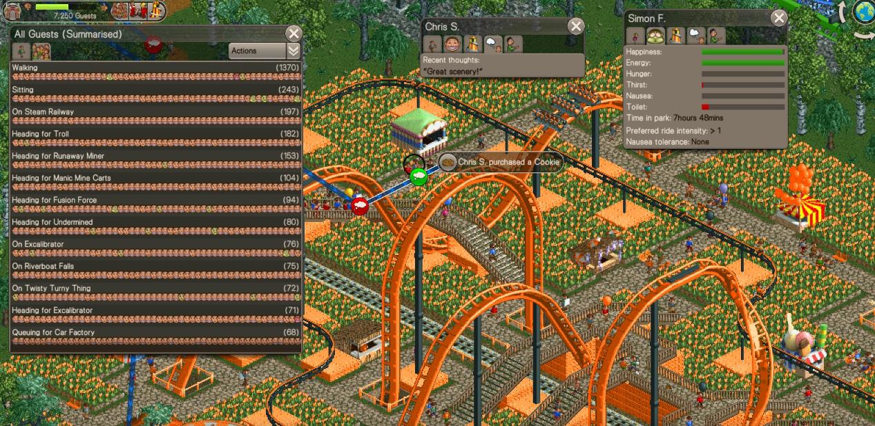 《过山车大亨经典版 RollerCoaster Tycoon Classic》英文+1.2.174补丁_0