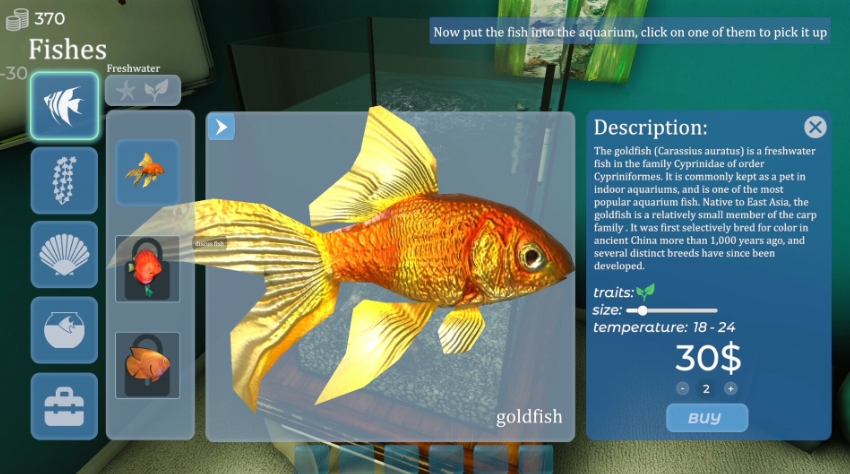 Aquarist - 建造水族馆，养鱼，发展你的事业！_0