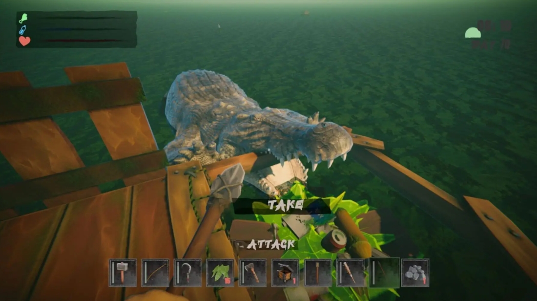 生存漂浮模拟器 - 鳄鱼水上工艺，筏，构建(Survival Float Simulator - Crocodile Waters Craft, Raft, Build)_0