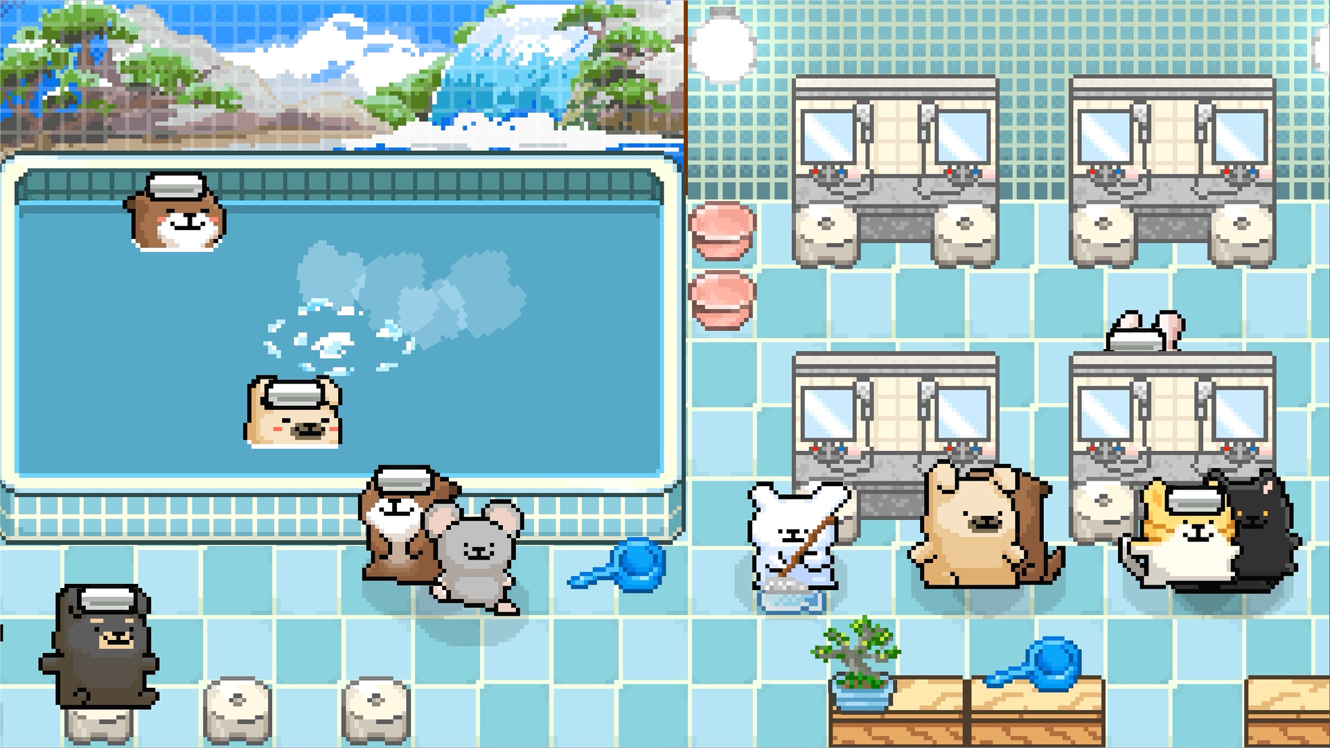 线条小狗：动物温泉 Animal Spa_0