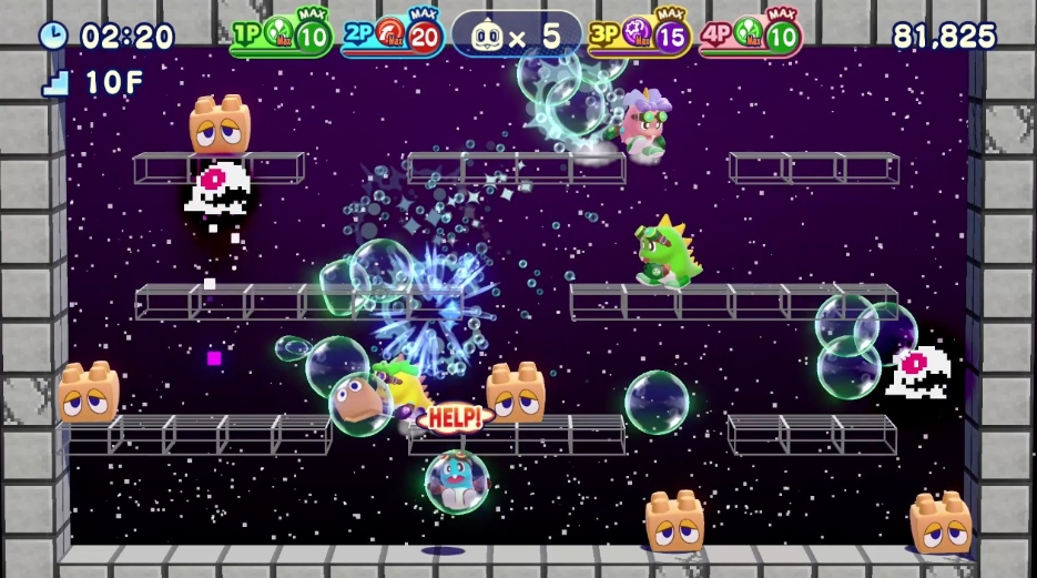 泡泡龙4：伙伴 – 头骨怪与创意工坊.Bubble Bobble 4 Friends: The Baron Is Back!_0